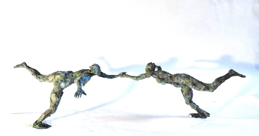 Brücken bauen, 2026, Kucken, Bronze, 60x27x17cm